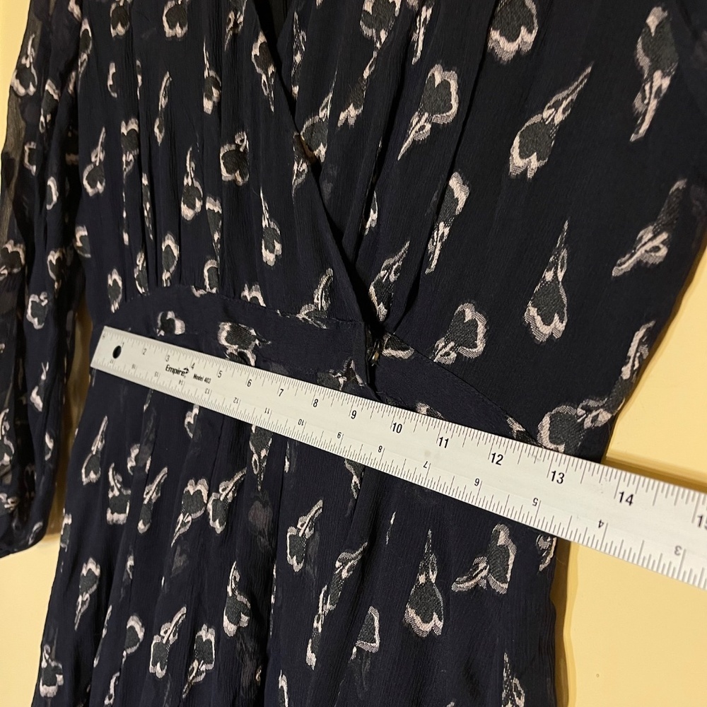 ba&sh Navy Blue Patterned Dress - Picture 9 of 9
